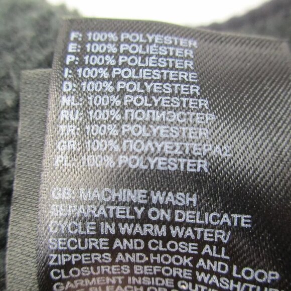 The North Face Sweatshirts Men Medium Black Fleece Long Sleeve Mock Neck 1/2 Zip - Picture 12 of 15